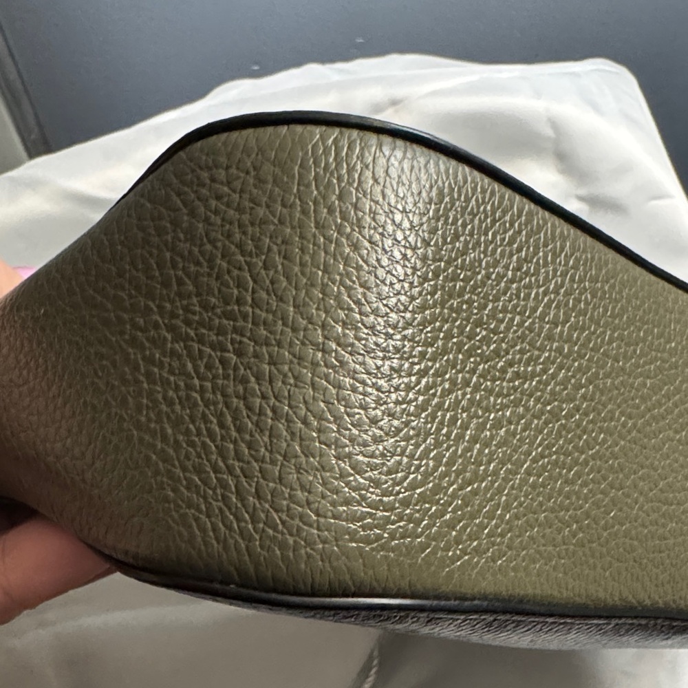 Coach MarkOlive Green Pebbled Leather Turnlock Top Handle Bag - Picture 6 of 12